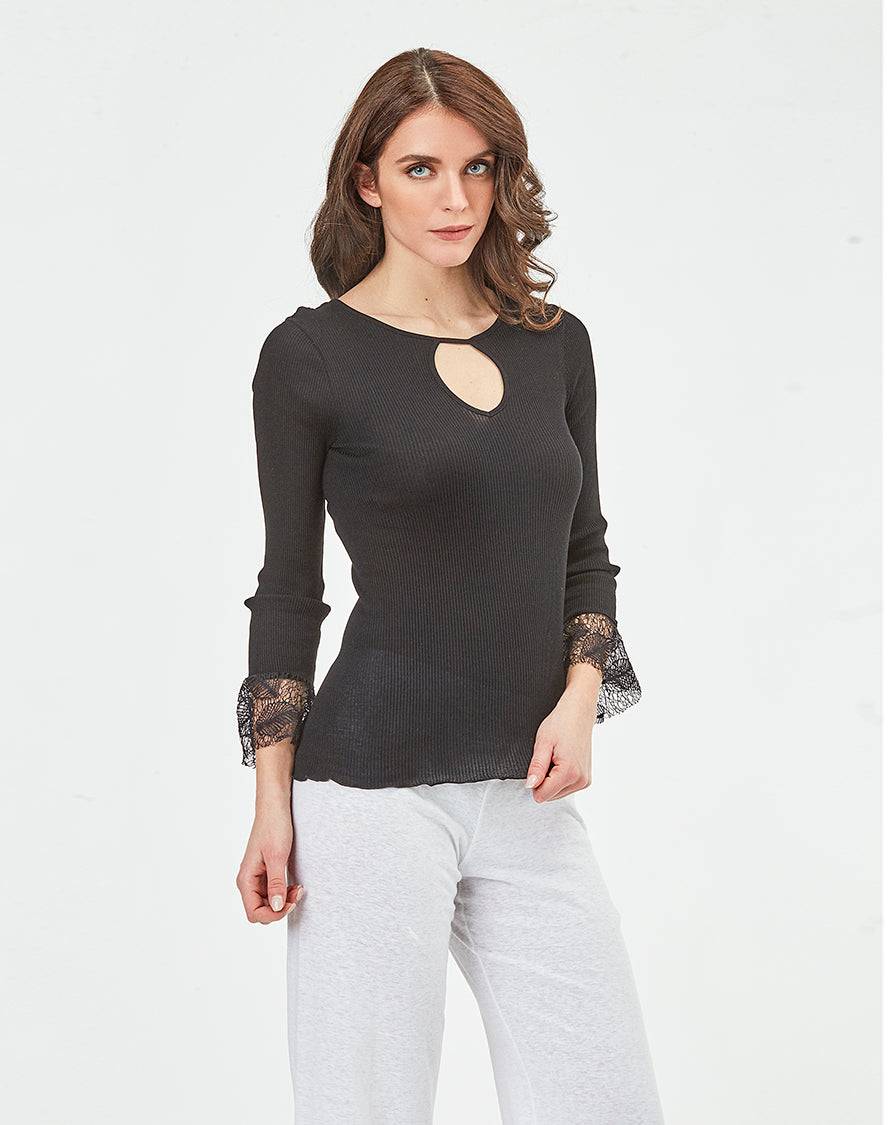Oscalito Camicia 3/4 Donna 100% Cotone 5776 Economico