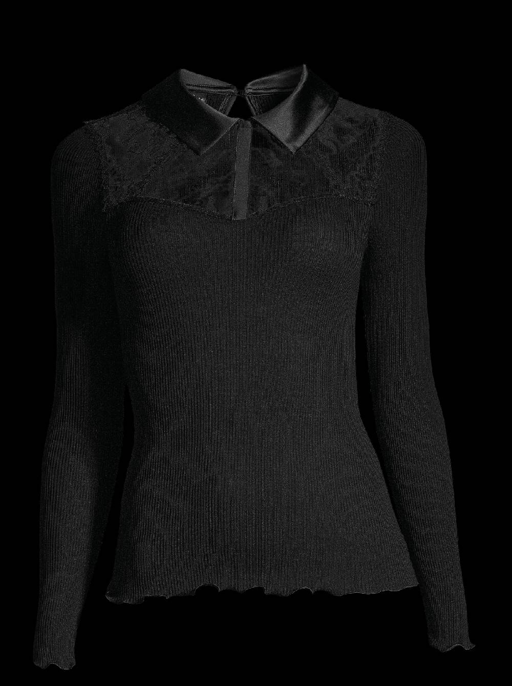 Oscalito Camicia maniche lunghe con pizzo Leavers 6466 Vendita Economica