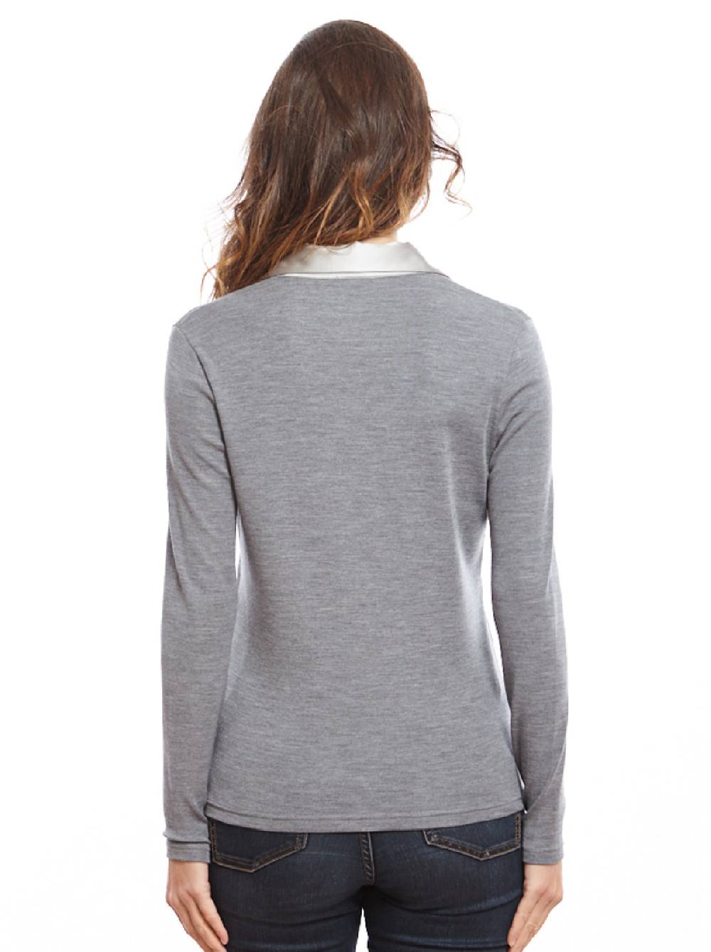 Oscalito Polo manica lunga donna piatta 6352 Saldi Di Fabbrica