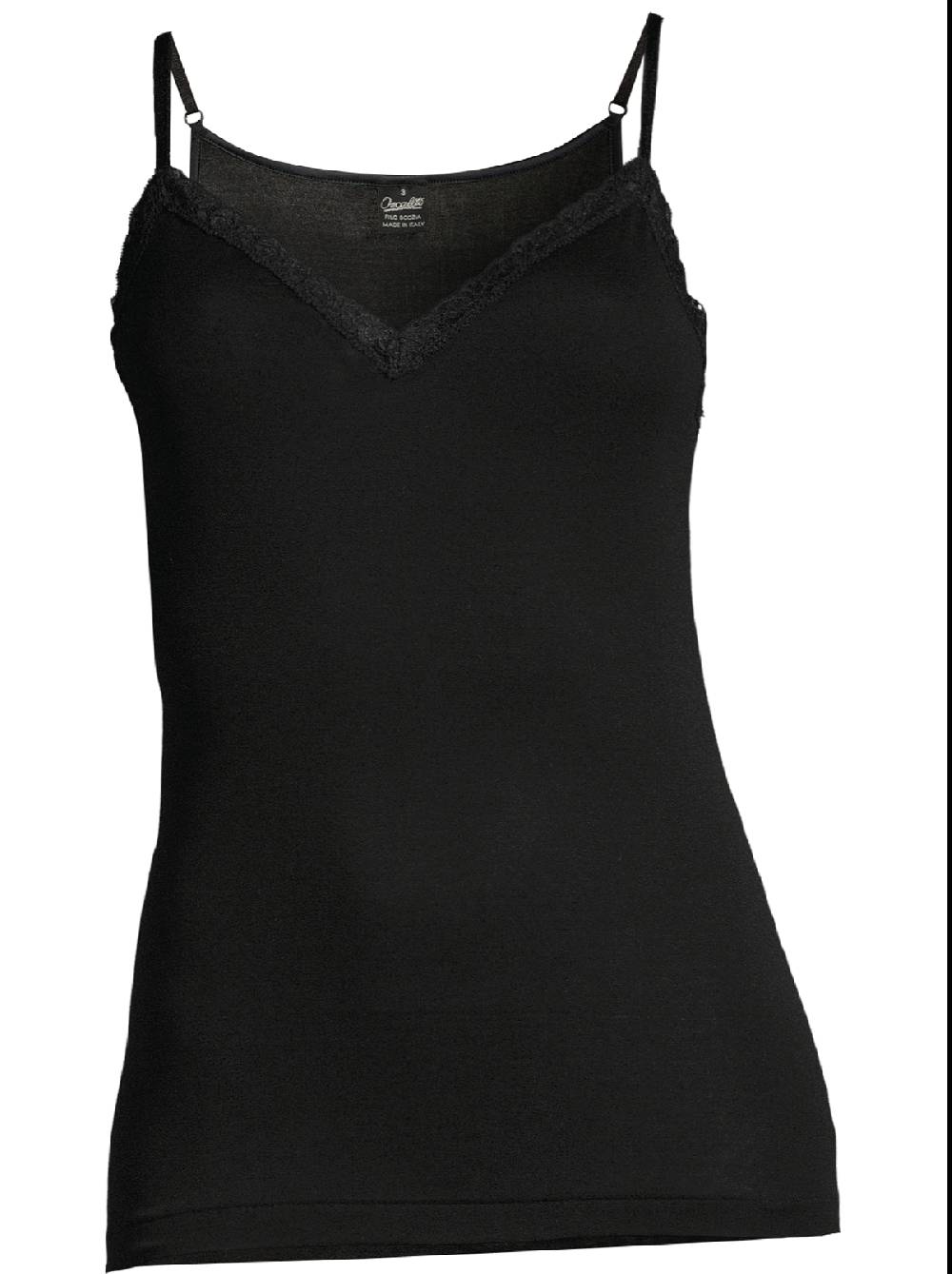 Oscalito Filoscozia Top Canotta con Pizzo Leavers 312 Shopping Online