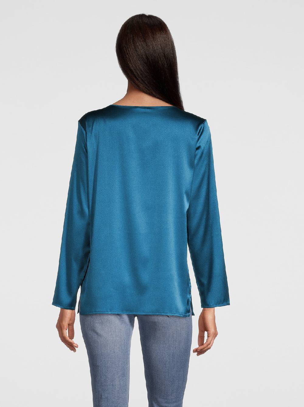 Oscalito Camicia maniche lunghe in Seta Stretch 10309 Vendita