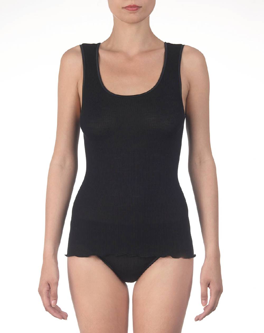 Oscalito Top in lana e seta con bordatura in raso 3422 Online