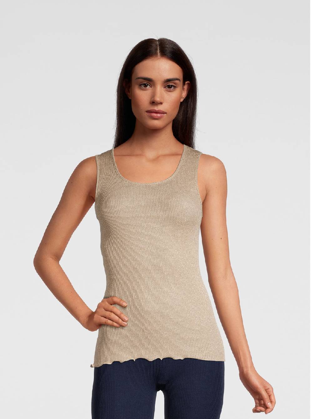 Oscalito Canotta in lurex 3442X Saldi Di Fabbrica
