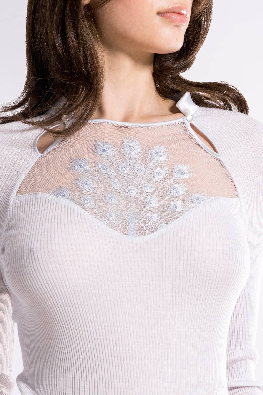 Oscalito Maglia a maniche lunghe Donna70% Lana , 30% Seta 6871 Nuova