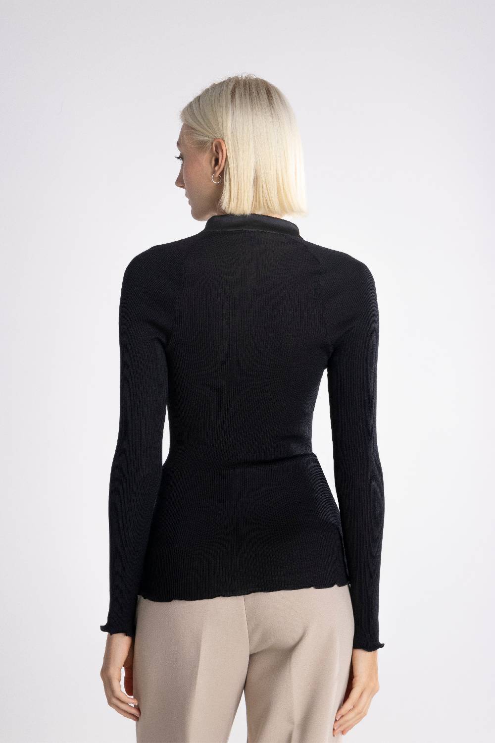 Oscalito Maglia a maniche lunghe Donna70% Lana , 30% Seta 6871 Nuova
