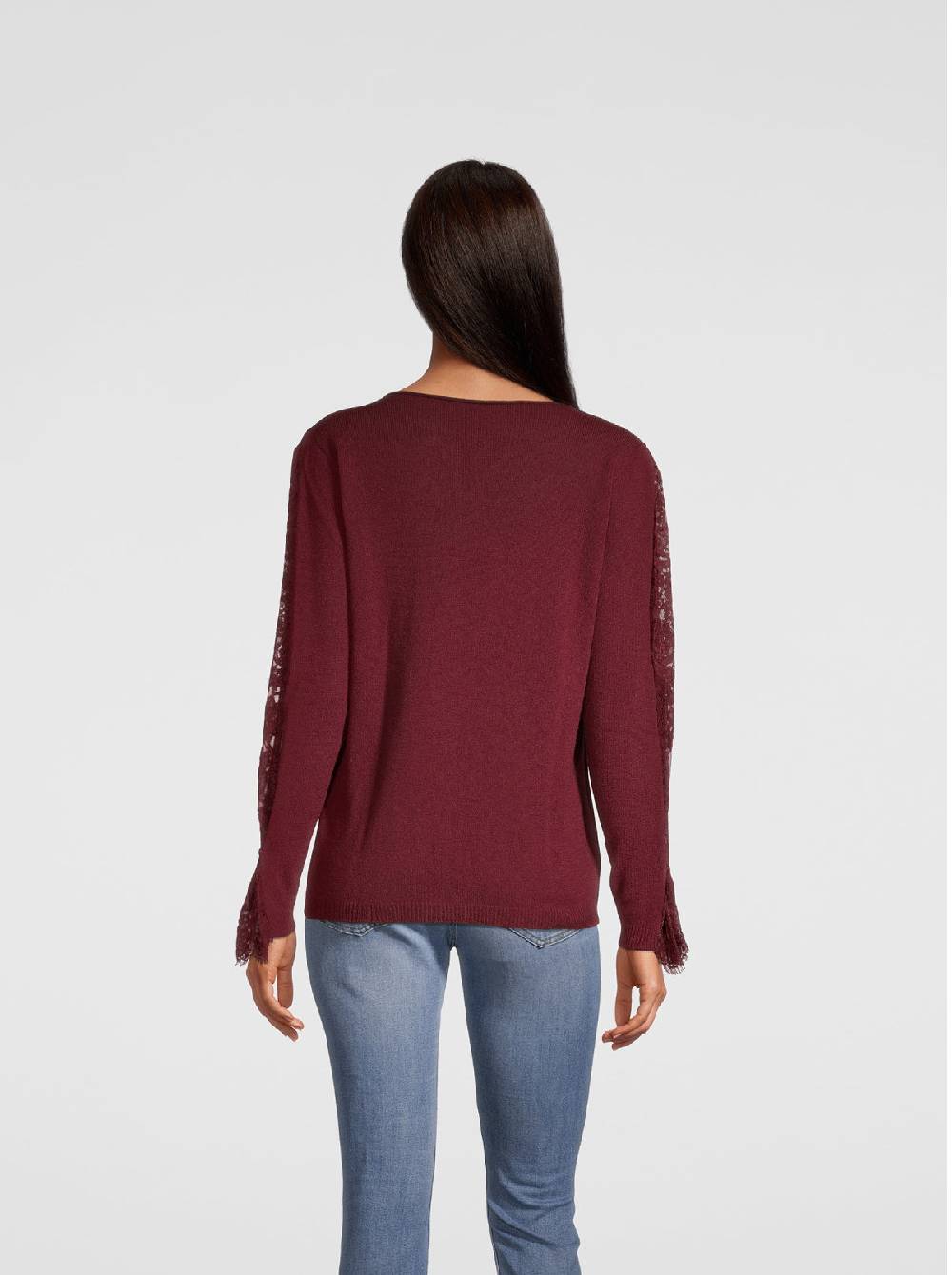 Oscalito Girocollo manica lunga Dentelle de Calais® in Lana Merinos e Cashmere 6438 Promozione Limitata