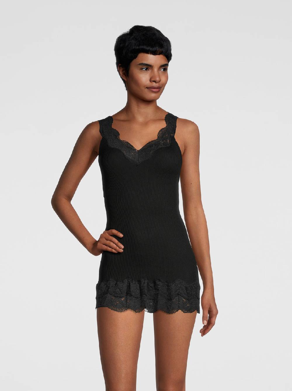 Oscalito Filoscozia Babydoll Canotta con Pizzo Leavers 7006 Acquista Ora