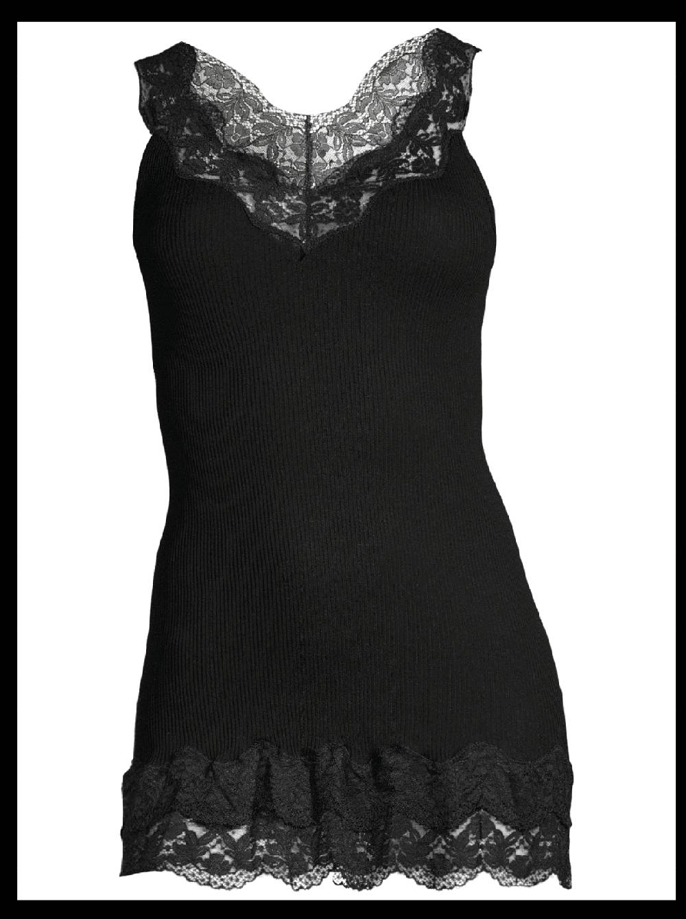 Oscalito Filoscozia Babydoll Canotta con Pizzo Leavers 7006 Acquista Ora