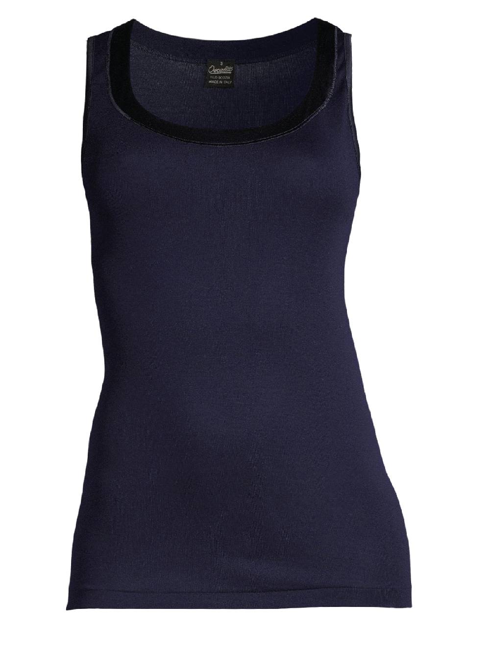Oscalito Filoscozia® Canotta con bordo in raso 16122 Fino Al -60%