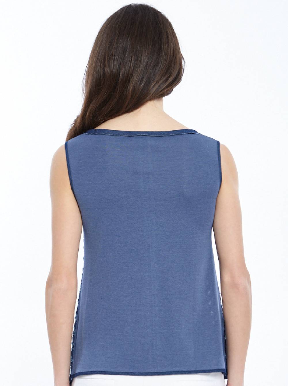 Oscalito Canotta Filoscozia® con denim laserato 4602 Presa