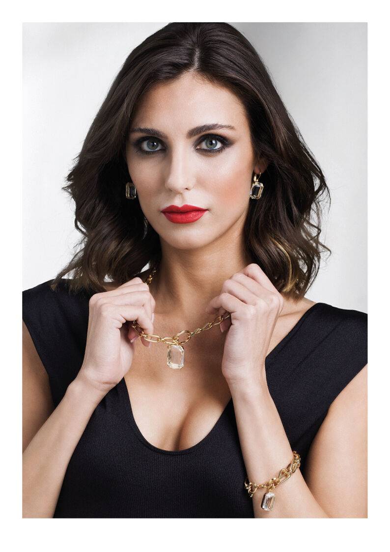 Ottaviani Bracciale dorato con cristallo Hotsell