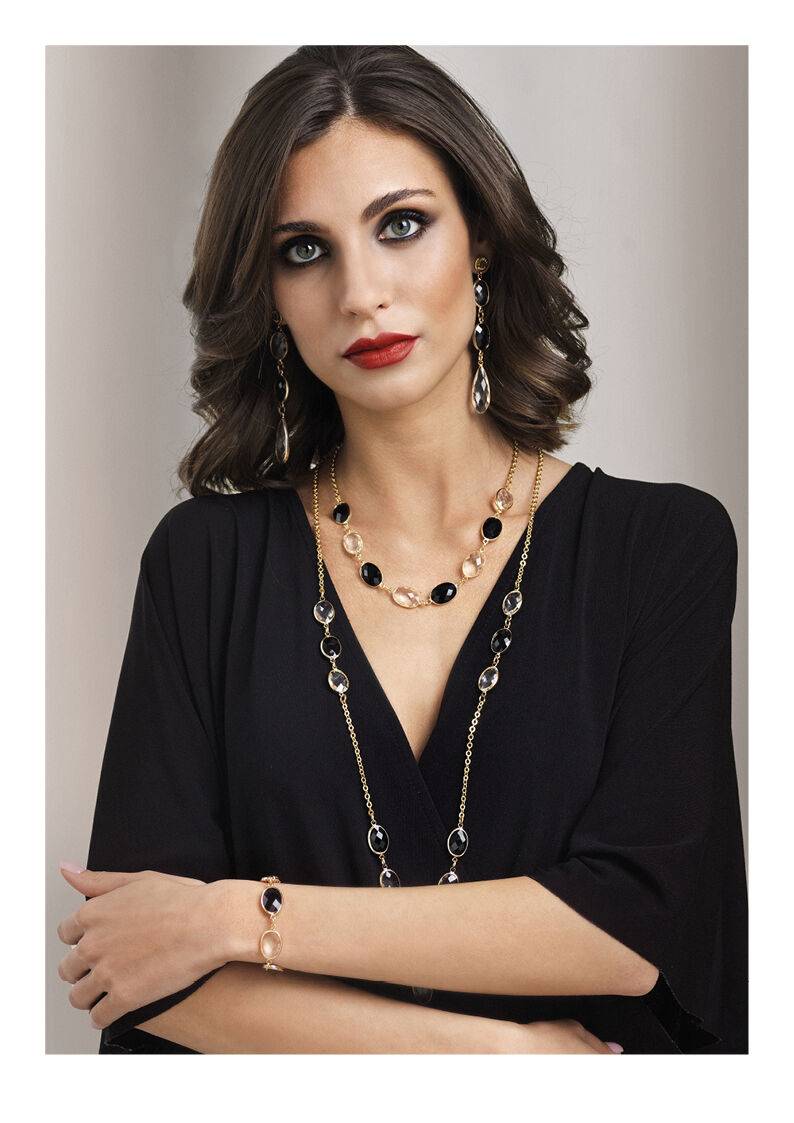 Ottaviani Collana dorata con cristalli Promozione Limitata
