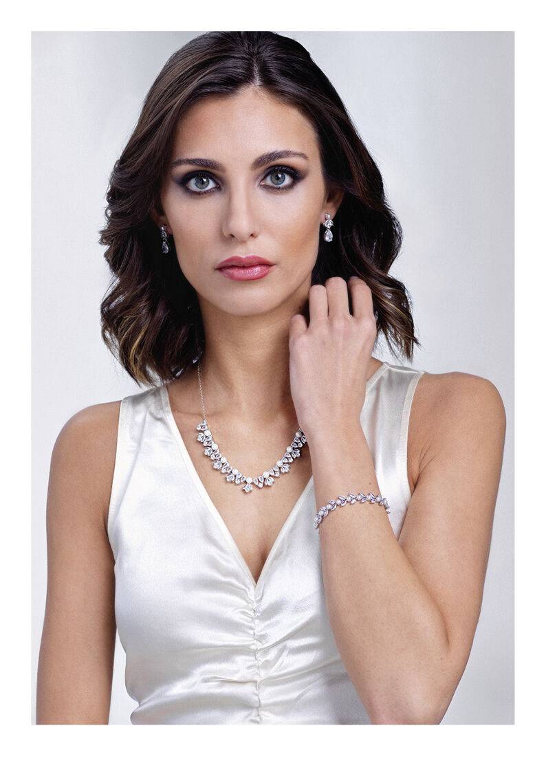 Ottaviani Bracciale rodiato con cubic zirconia e perle Fino Al -60%