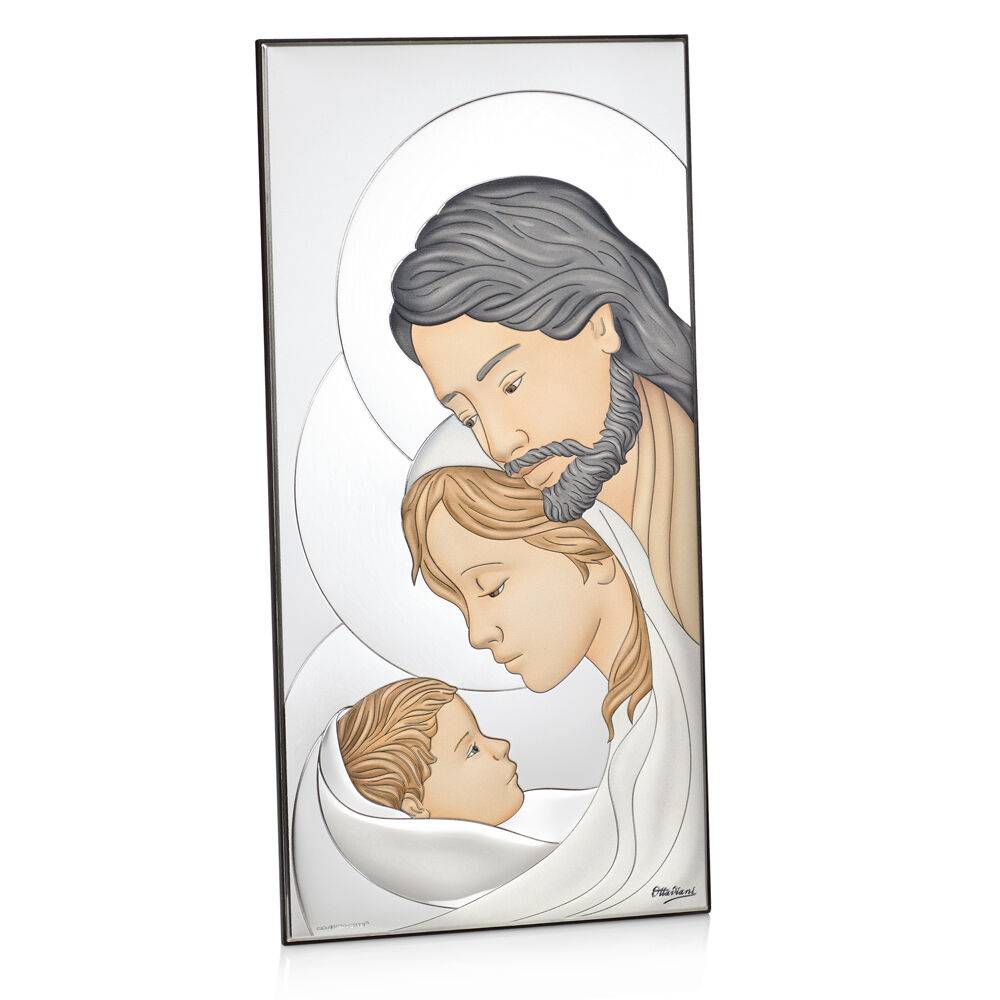 Ottaviani Icona verticale sacra famiglia 6x12 colorata Vendita Calda
