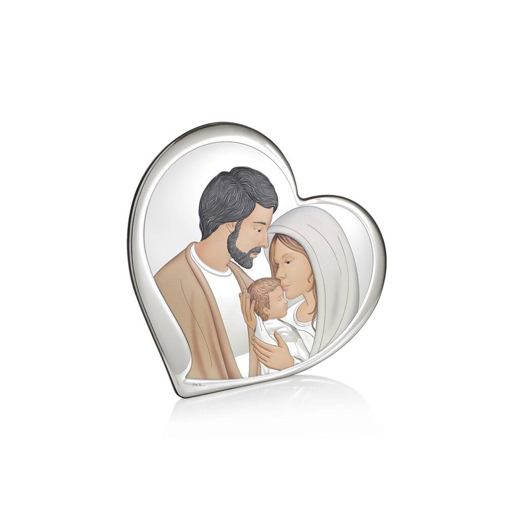 Ottaviani Icona cuore sacra famiglia 15,5x14 colorata