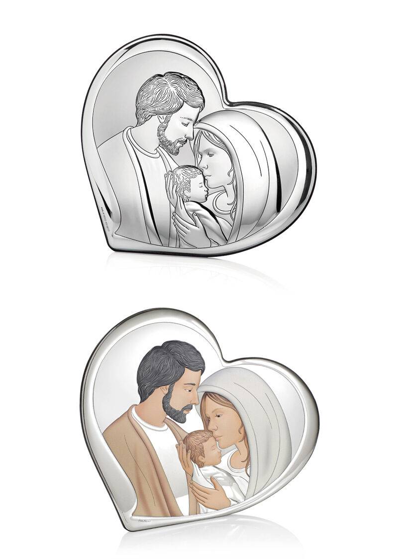Ottaviani Icona cuore sacra famiglia 15,5x14 colorata Vendite Flash
