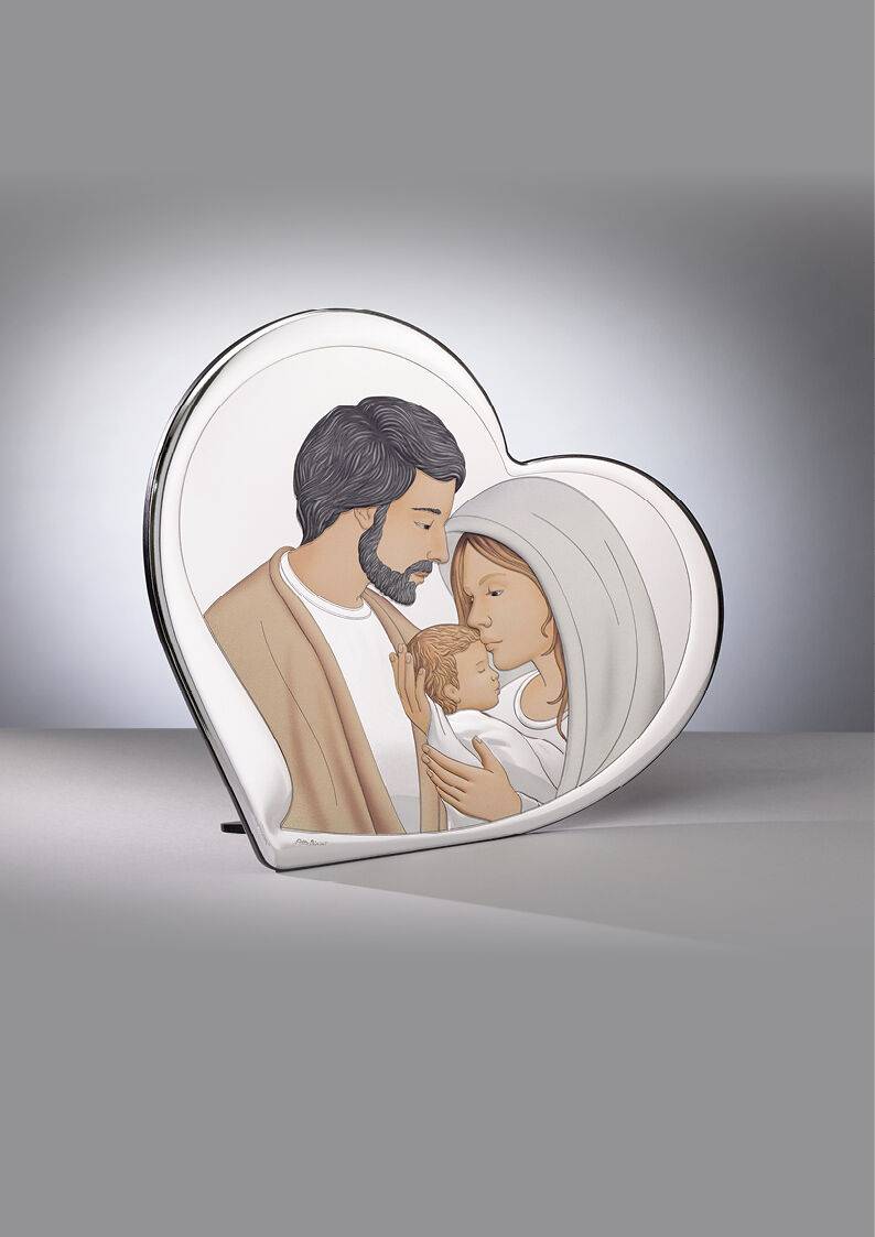 Ottaviani Icona cuore sacra famiglia 15,5x14 colorata Vendite Flash