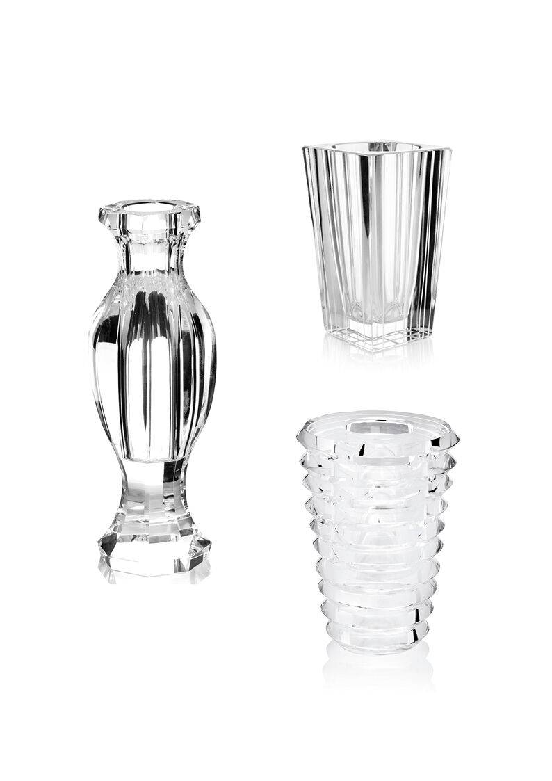 Ottaviani Vaso in cristallo cm14x4xh.20.5 Italia