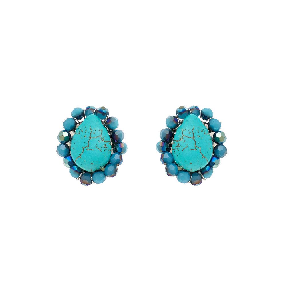 Ottaviani Orecchini con howlite e cristalli