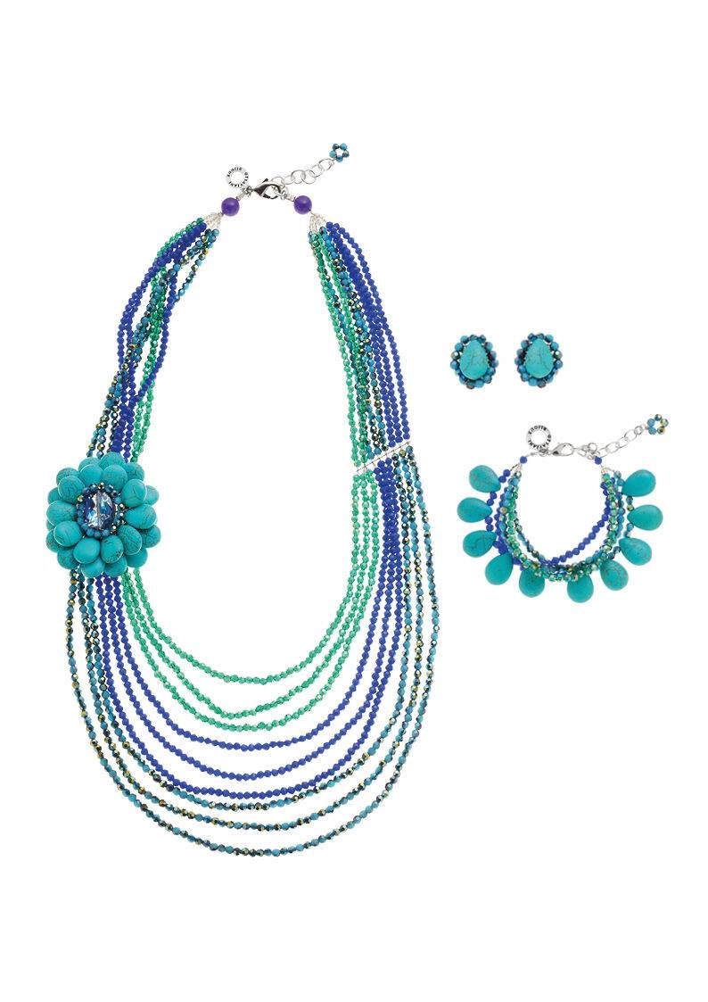 Ottaviani Orecchini con howlite e cristalli Qualità Garantita