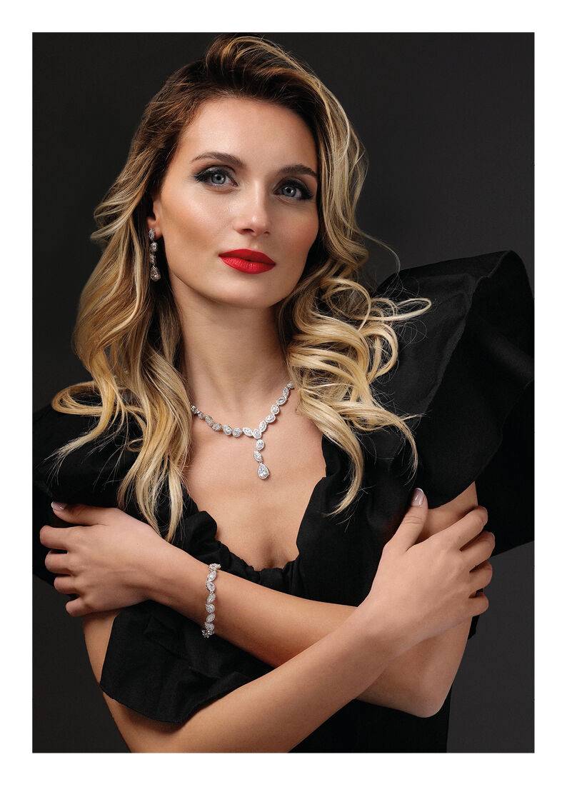 Ottaviani Orecchini rodiati con cubic zirconia Economico
