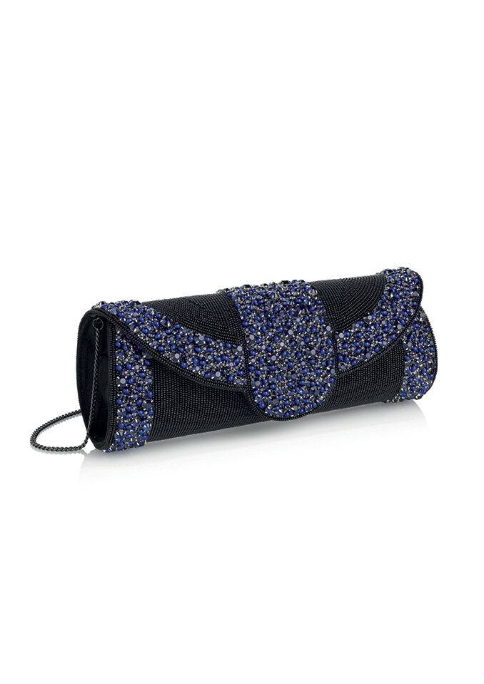Ottaviani Clutch con strass e perline Hotsell