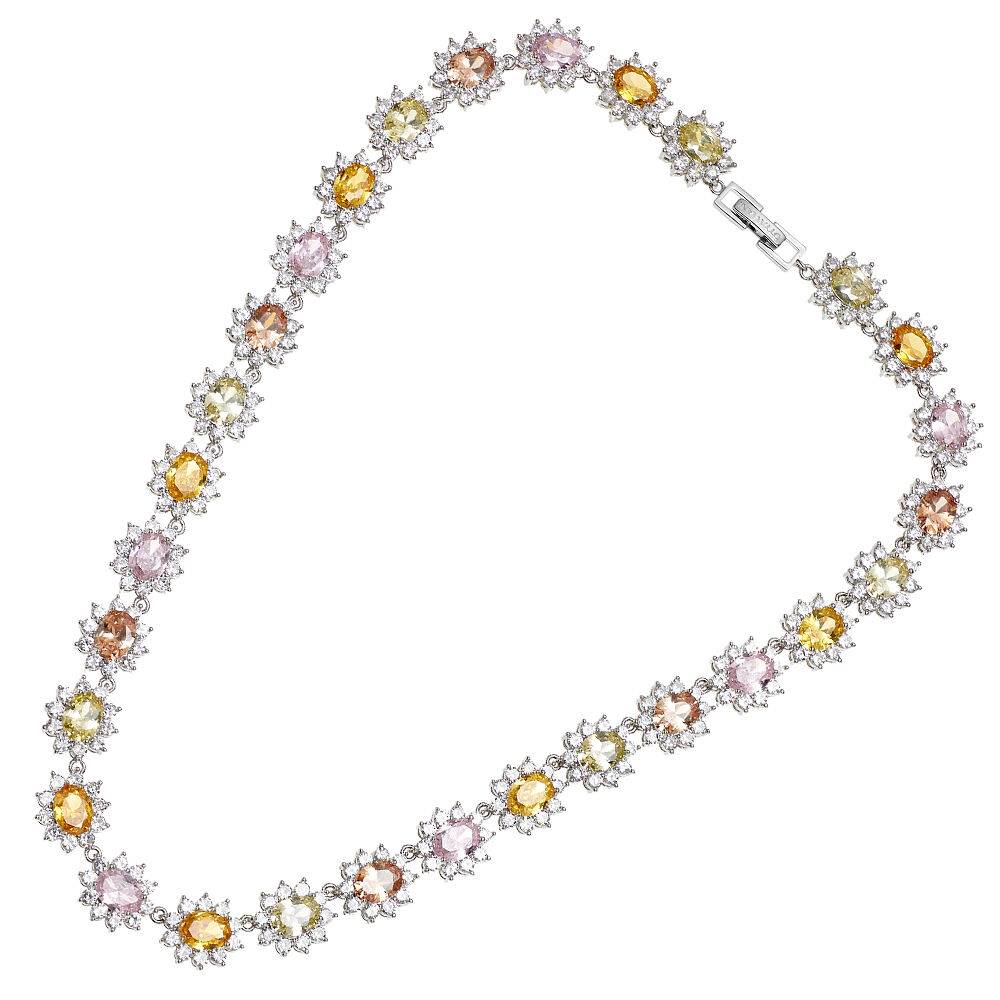 Ottaviani Collana rodiata con cubic zirconia
