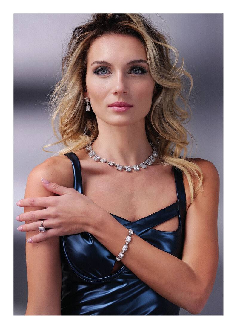 Ottaviani Collana rodiata con cubic zirconia In Saldo