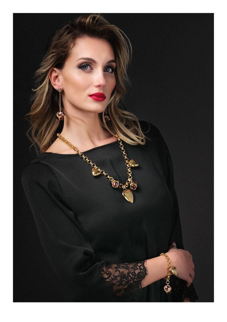 Ottaviani Collana dorata con cristalli Promozione