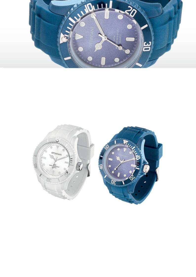Ottaviani Orologio quarzo silicone bianco Fino Al -60%