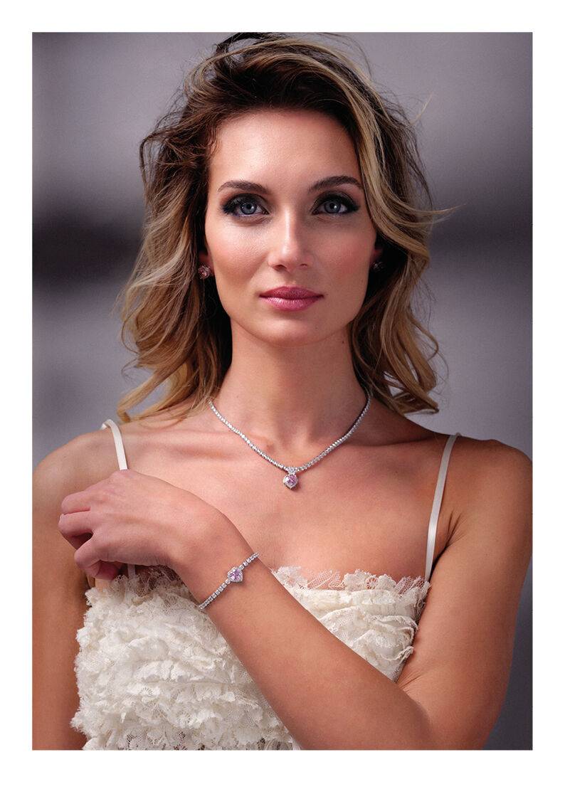 Ottaviani Collana rodiata con cubic zirconia Negozio