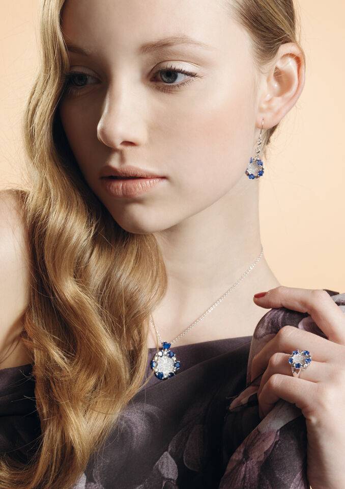 Ottaviani Anello arg. "blue love" Promozione