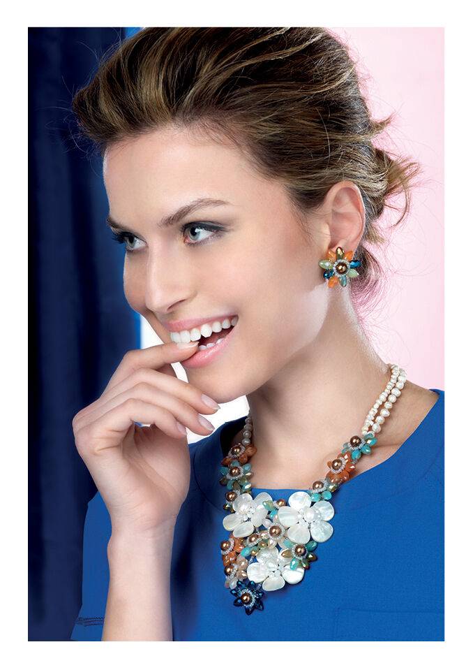 Ottaviani Bracciale con perle,madreperla e cristalli Offerte
