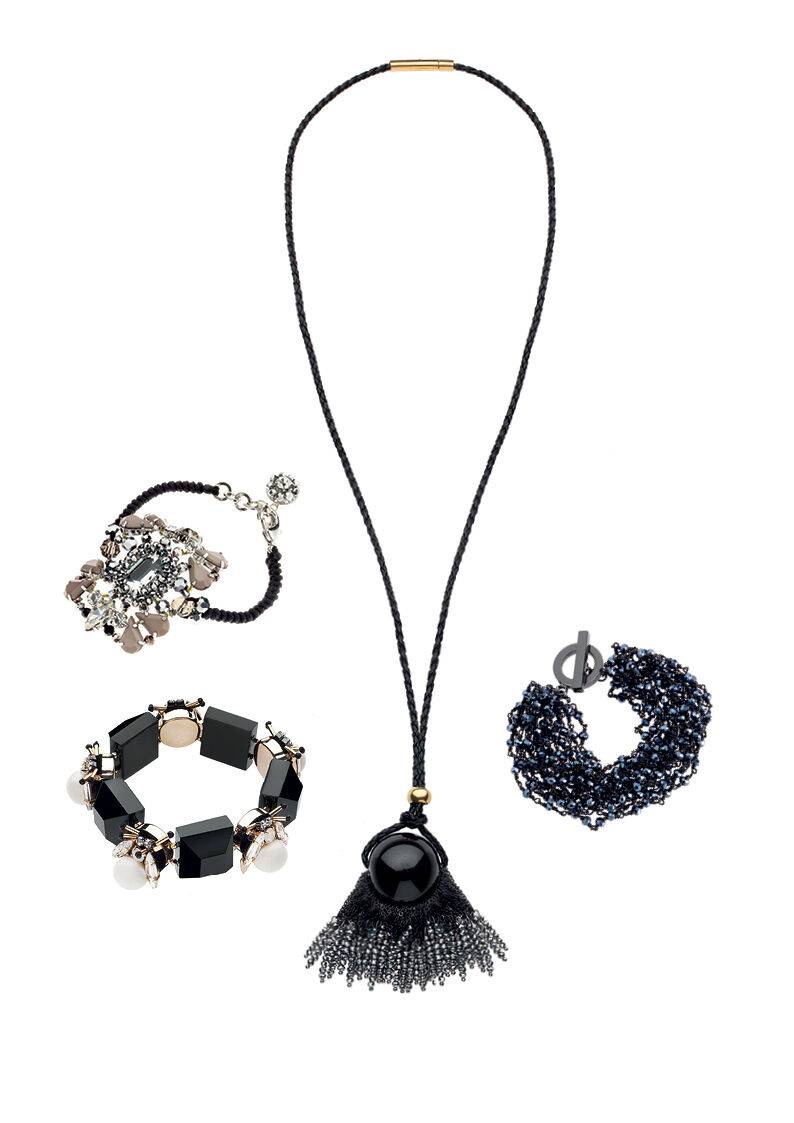 Ottaviani Bracciale con cristalli strass e perline Vendita Economica