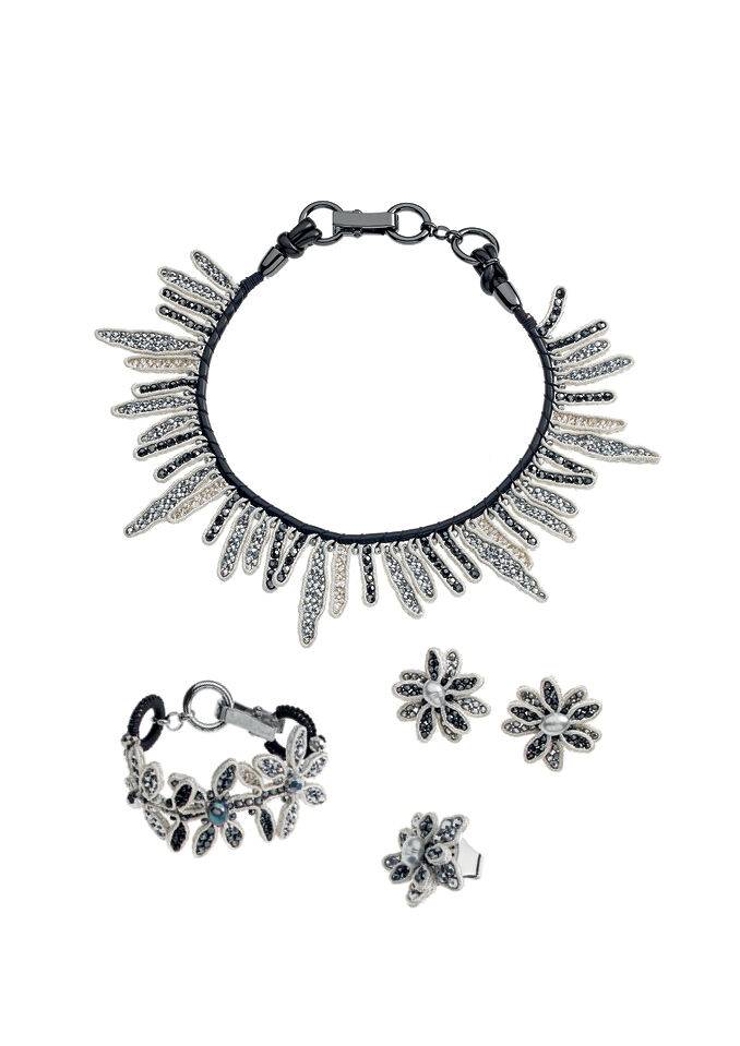 Ottaviani Bracciale con cristalli e perline Saldi Di Fabbrica