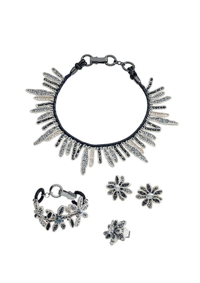 Ottaviani Bracciale con cristalli e perline Saldi Di Fabbrica
