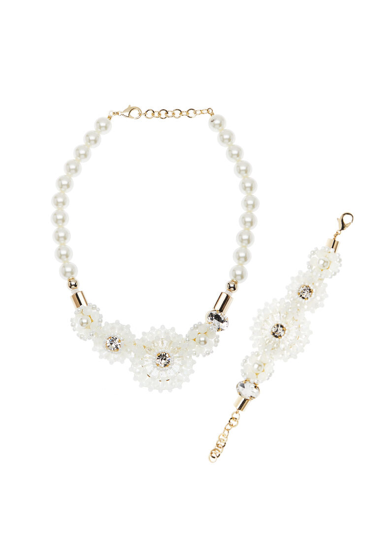 Ottaviani Bracciale con perle bijoux,perline e strass 2025