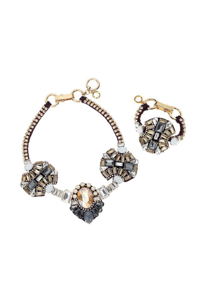 Ottaviani Collana con cristalli,strass e perline Spedizione Gratuita
