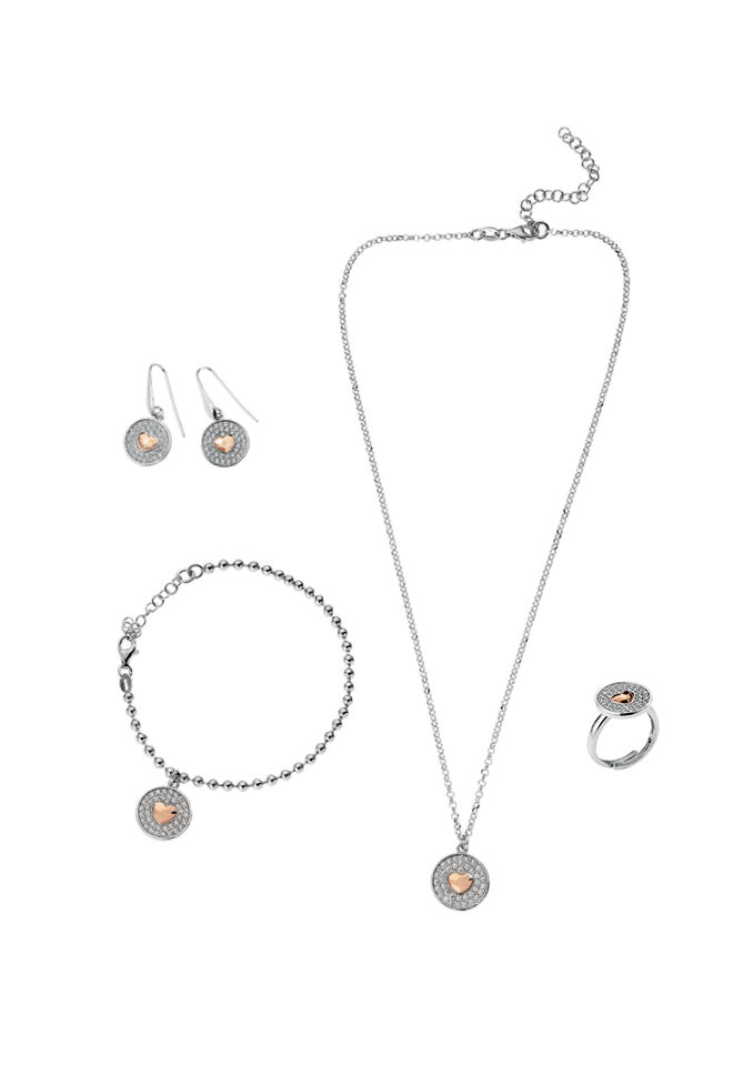 Ottaviani Collana"sogno innamorato"in argento c/zirconi Sconto