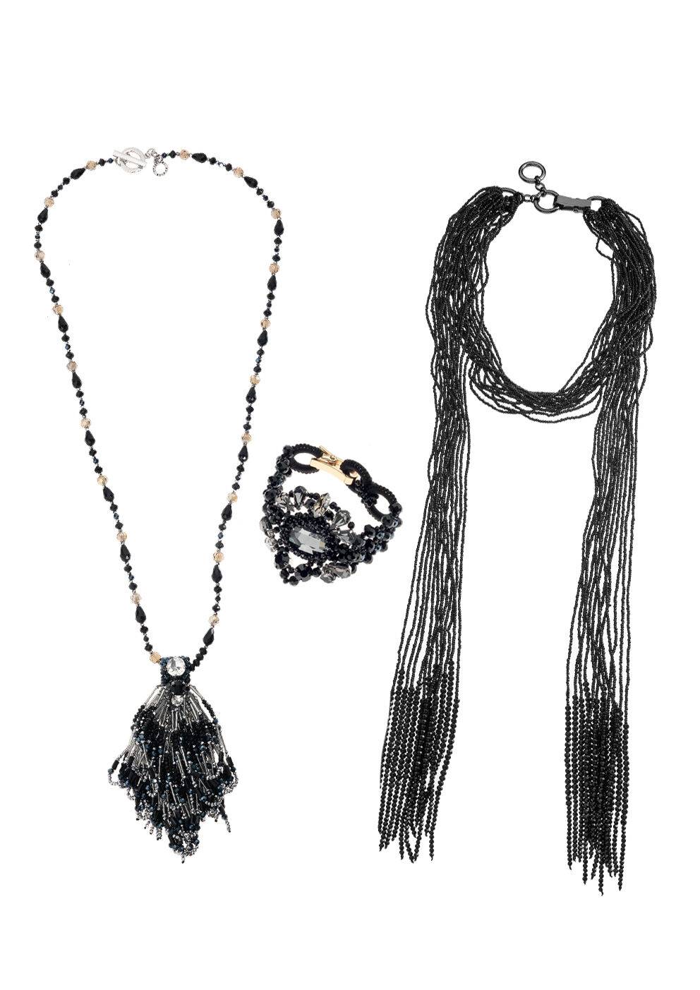 Ottaviani Collana con cristalli e perline In Saldo