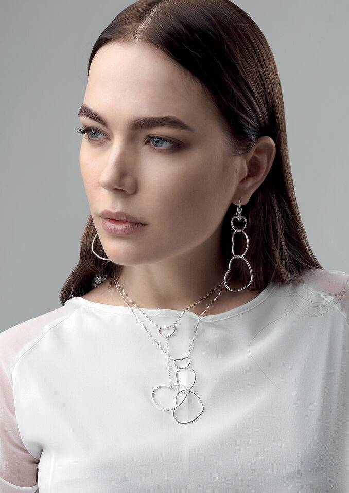 Ottaviani Collana "dolce cuore" in argento/cm.44,5 Spedizione Gratuita