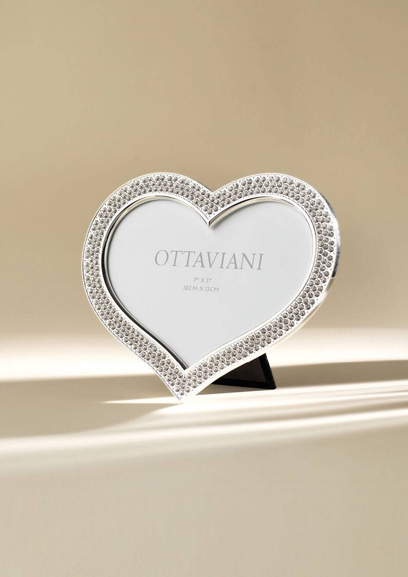 Ottaviani Portafoto con strass"cuore"cm.16,6x20,1 Saldi