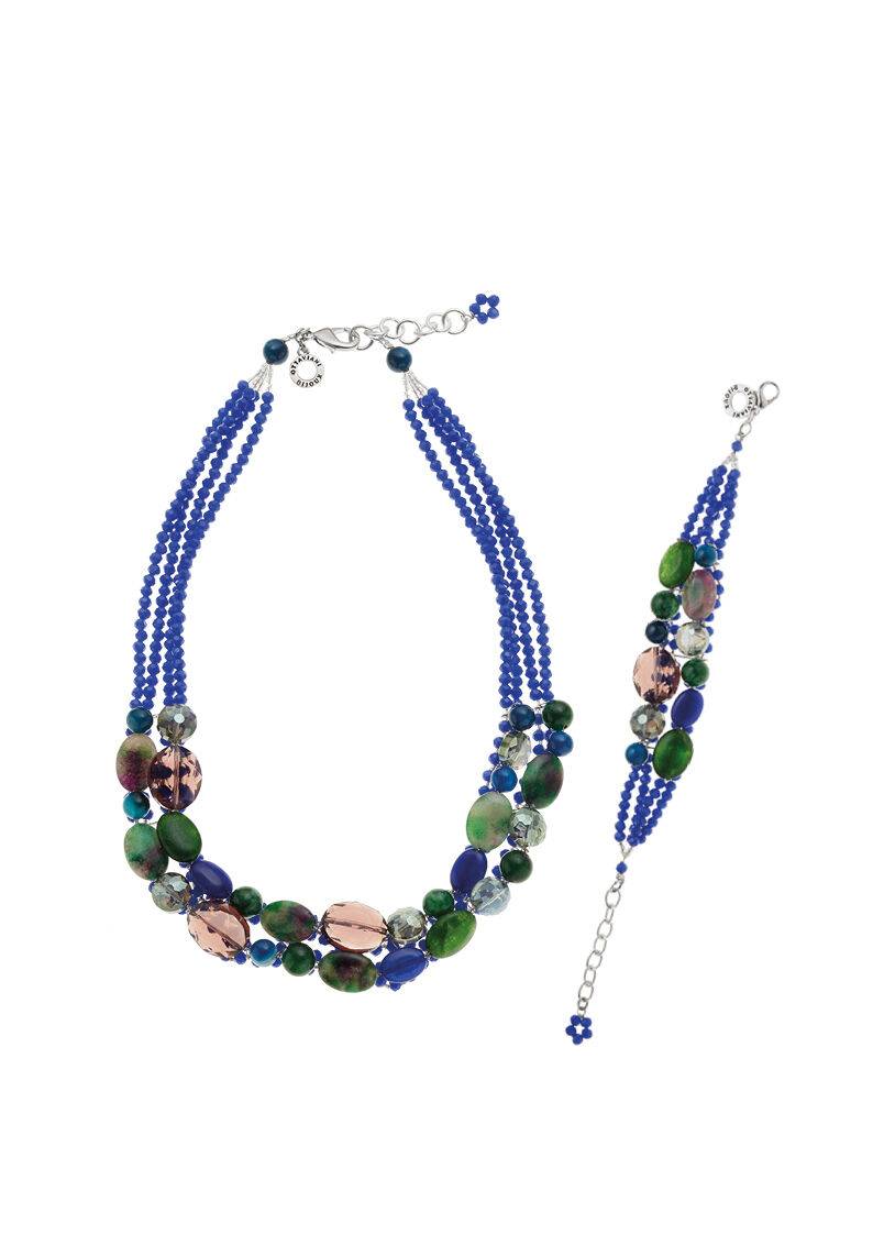 Ottaviani Collana con agata e cristalli Consegna Veloce