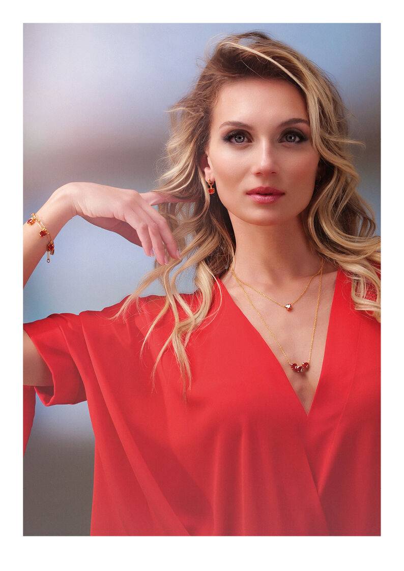 Ottaviani Collana doppio filo dorata con cubic zirconia Promozione Limitata