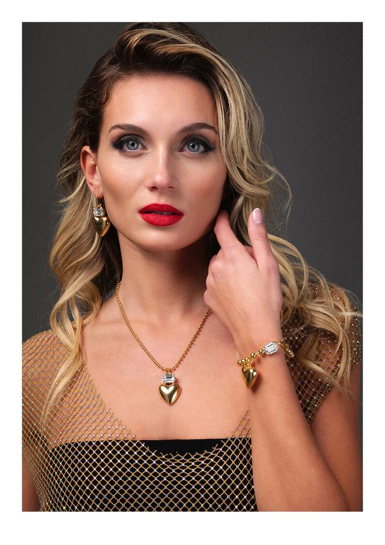 Ottaviani Bracciale dorato con cristallo Affare Del Giorno