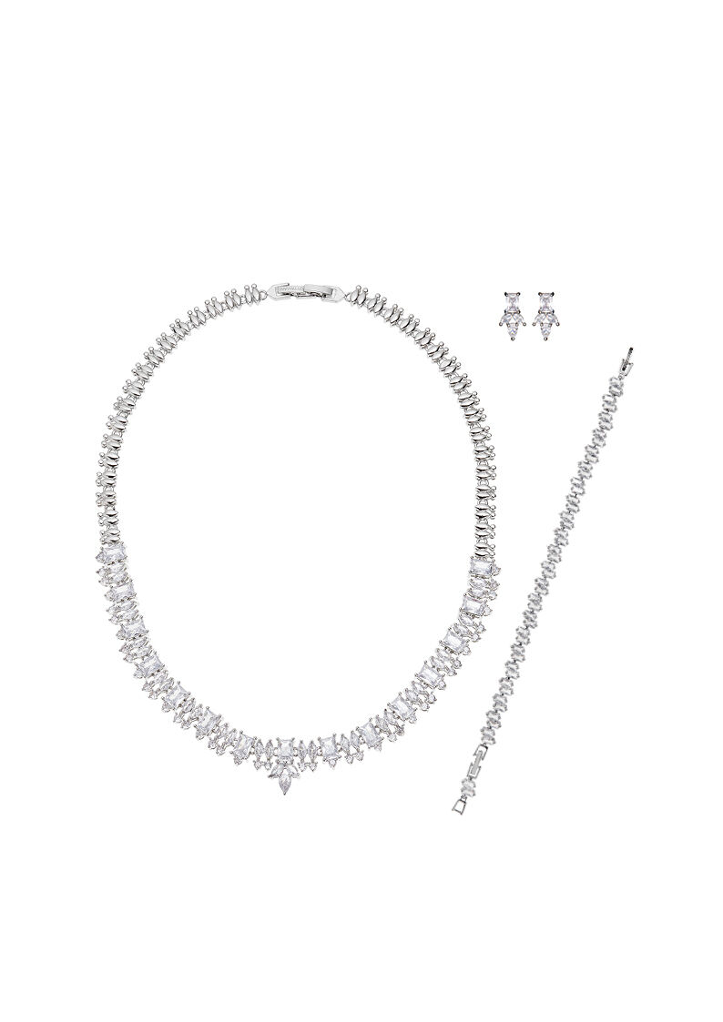 Ottaviani Bracciale rodiato con cubic zirconia Sottocosto