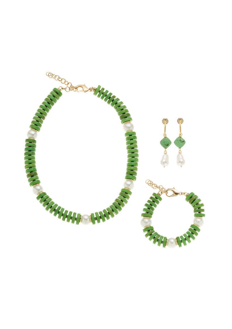 Ottaviani Bracciale dorato con perline e perle Sconto