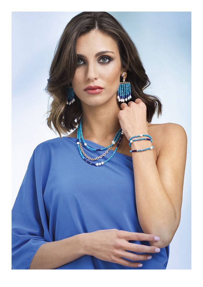 Ottaviani Bracciale dorato con perline e perle Offerta