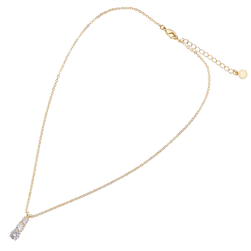 Ottaviani Collana dorata con cubic zirconia