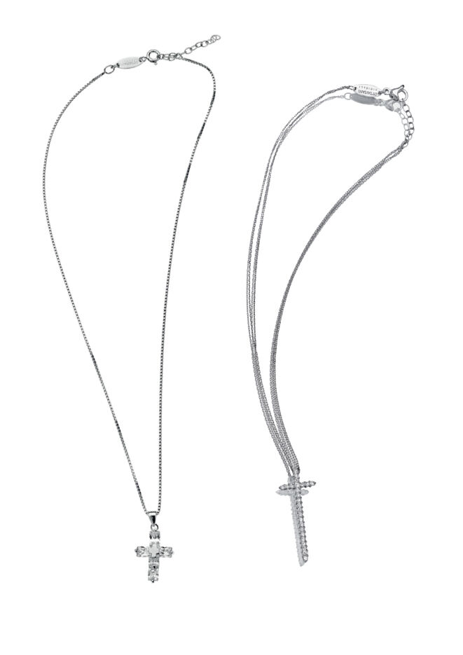 Ottaviani Collana arg. "croce white" In Vendita